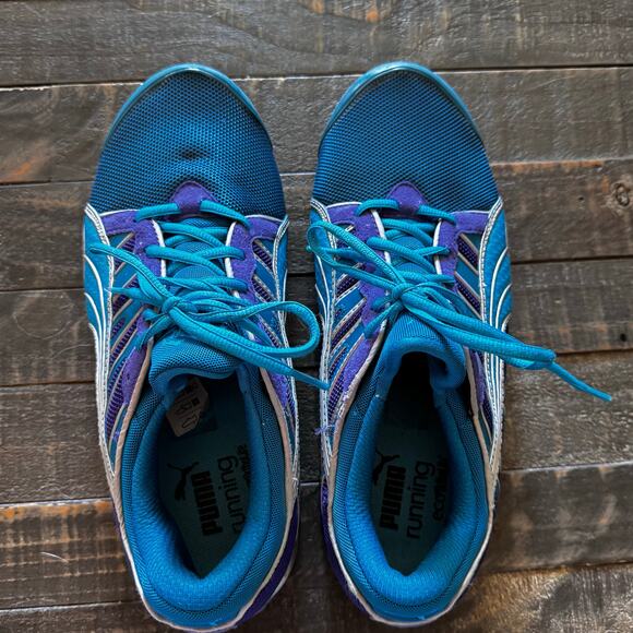 Puma IOCELL 1.0 Womens Purple Running Shoes Size 9 Air Shocks - Picture 4 of 8